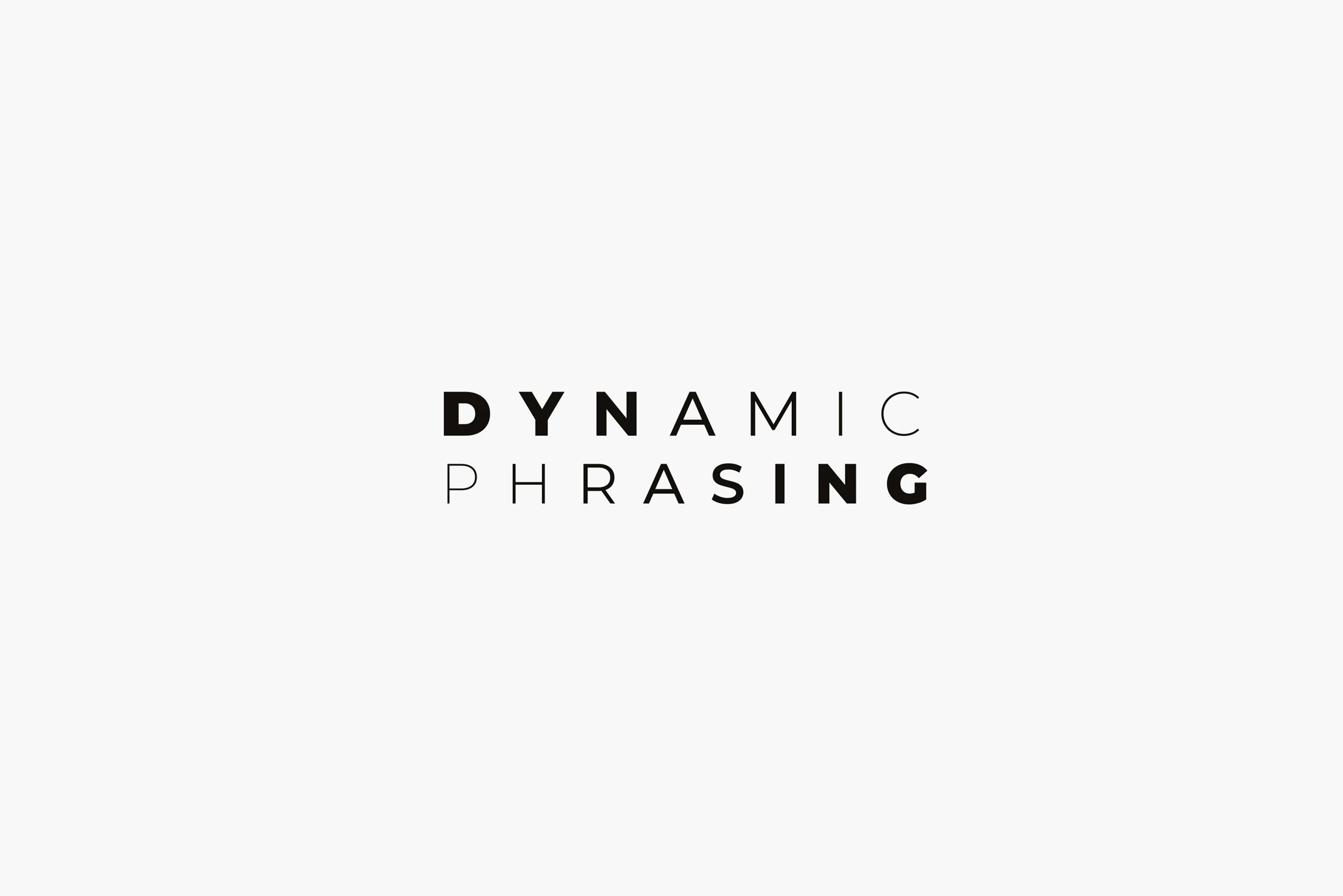 Dynamic Phrasing — logo / identyfikacja, identyfikacja wizualna, projekt Małgorzata Drabina (2)