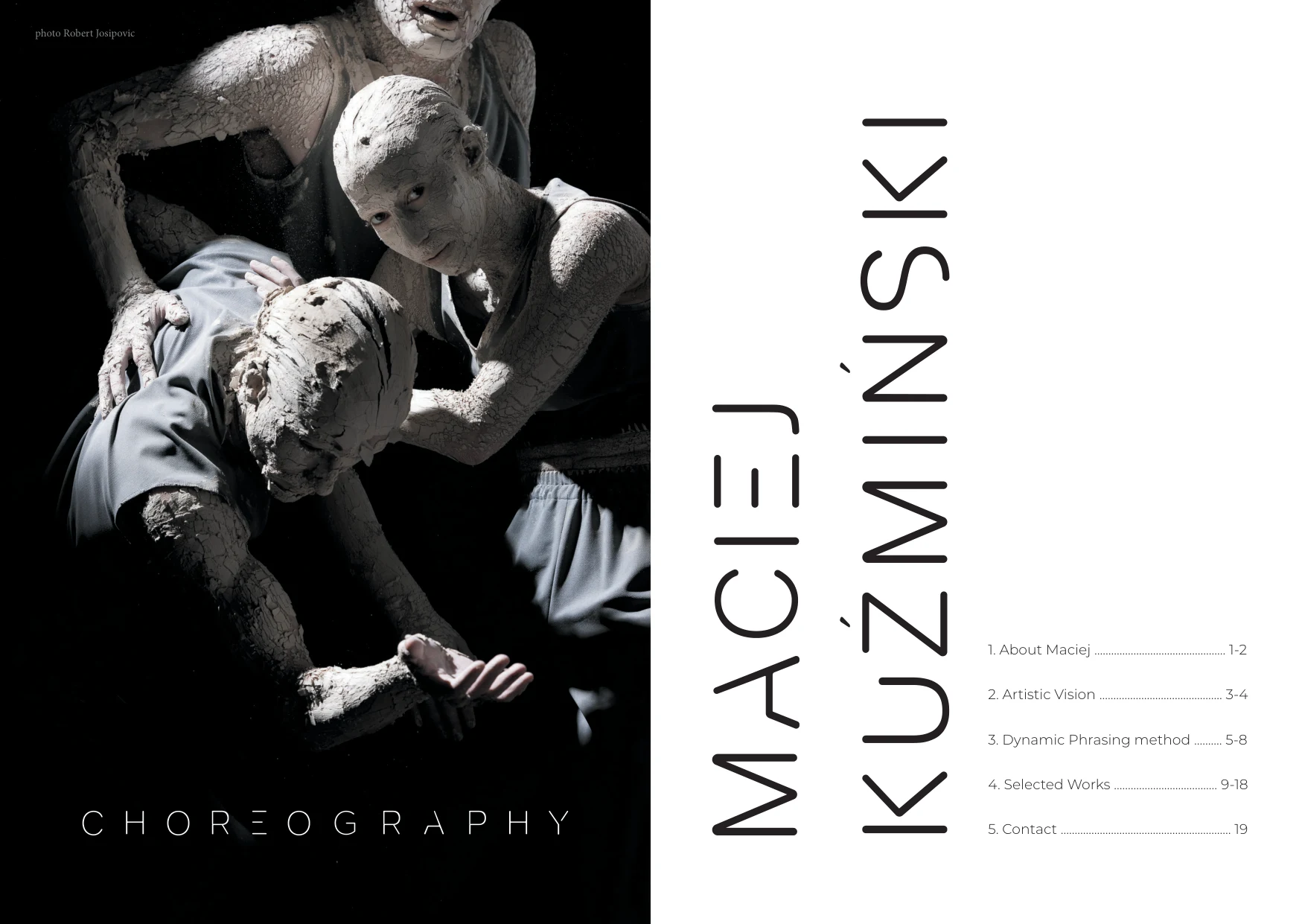 Katalog Macieja Kuźmińskiego — strona 2, projekt Małgorzata Drabina