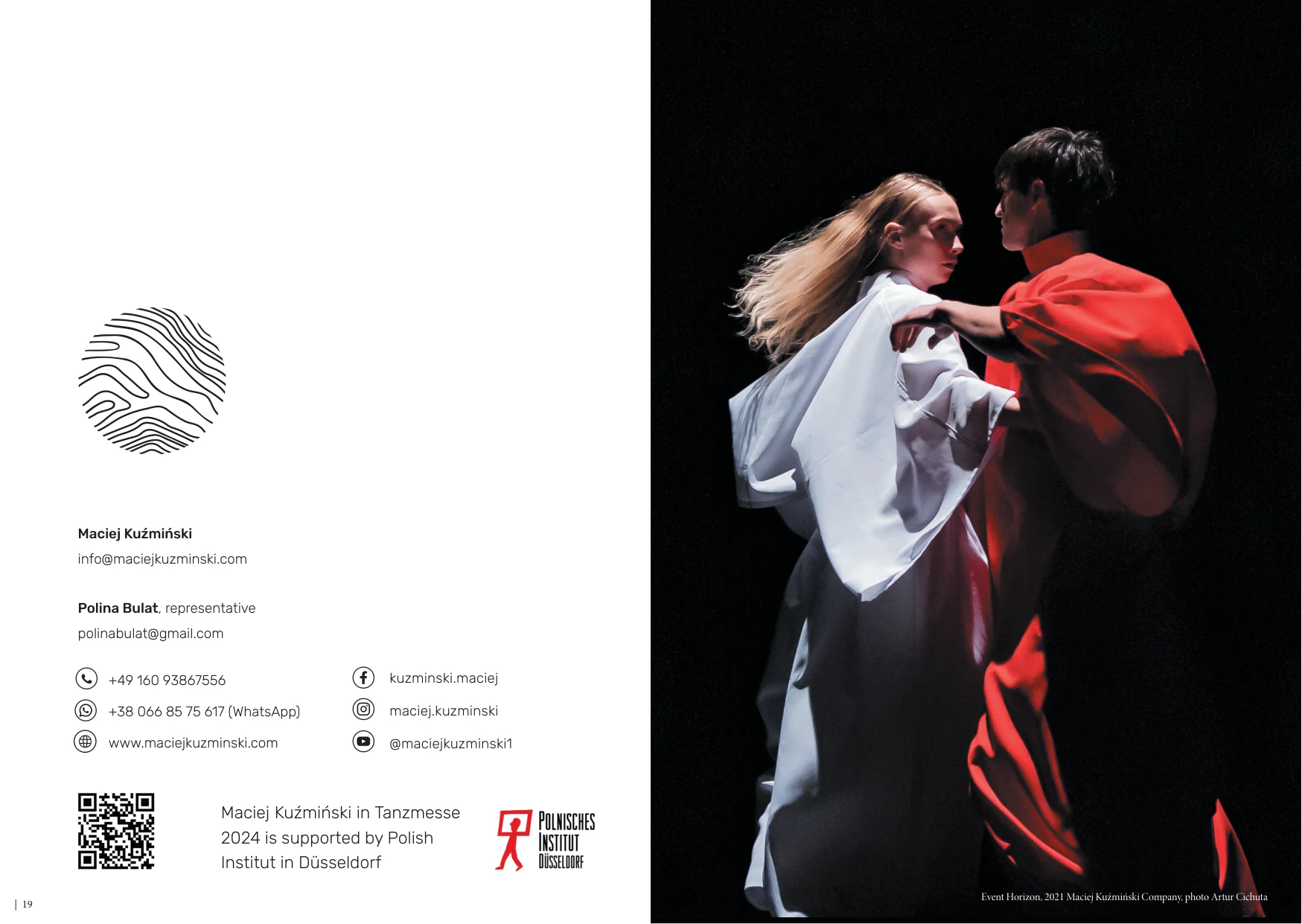 Katalog Macieja Kuźmińskiego — strona 12, projekt Małgorzata Drabina