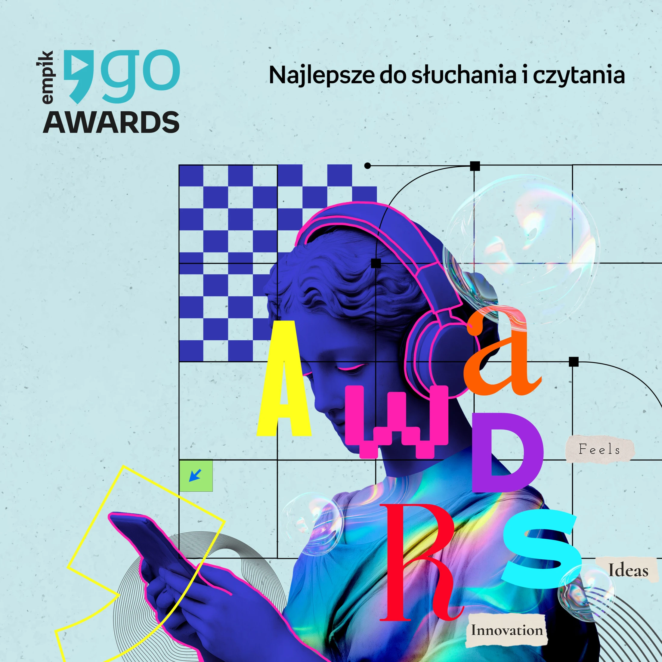 Key visual i identyfikacja konkursu Empik Go Awards.