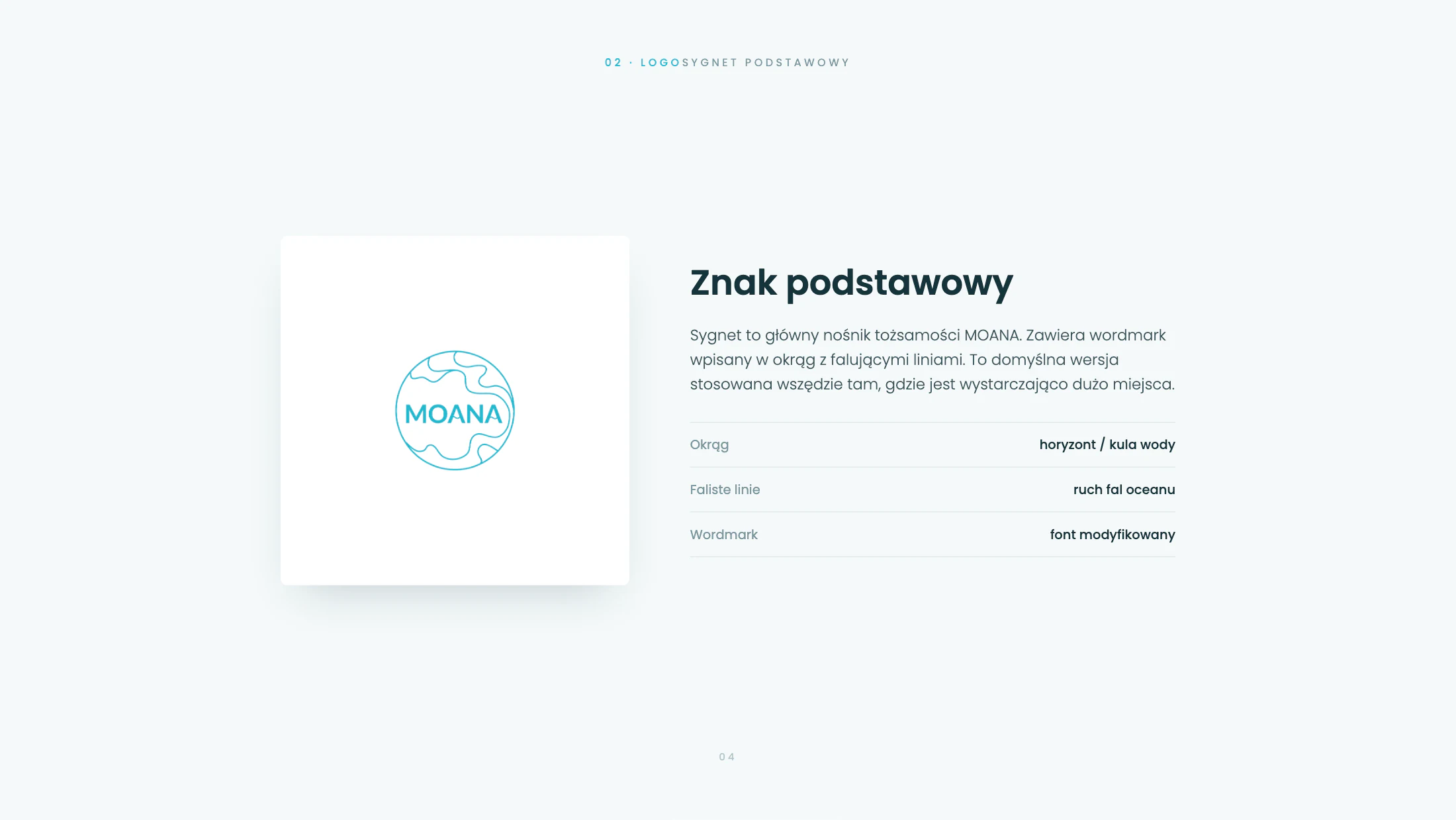 Księga znaku — strona 4, projekt Małgorzata Drabina
