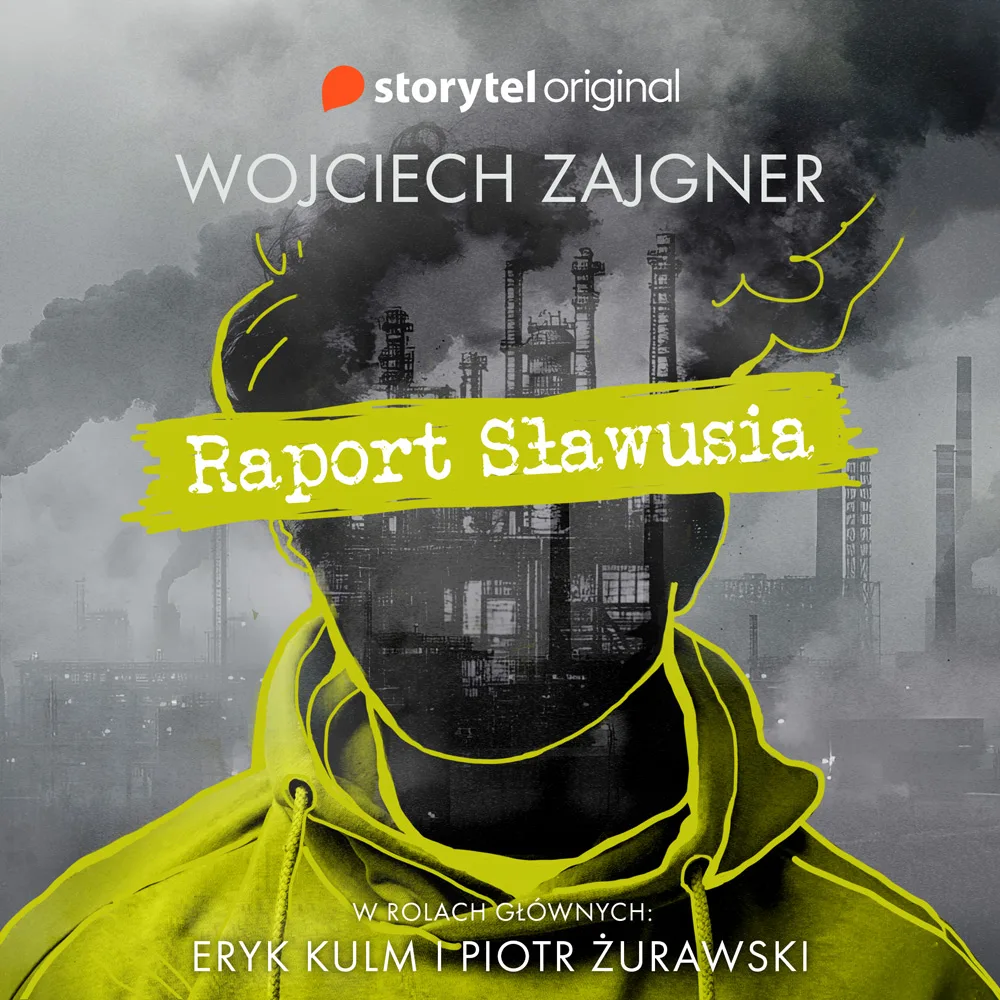 Projekt okładki audiobooka „Raport Sławusia".