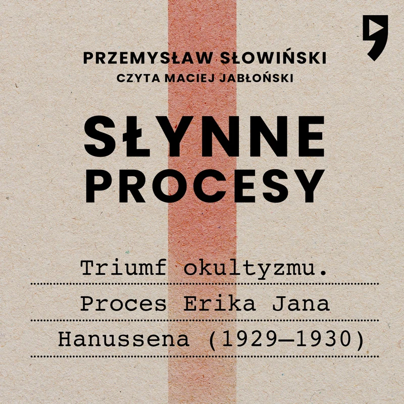 Projekt okładki audiobooka „Słynne procesy".
