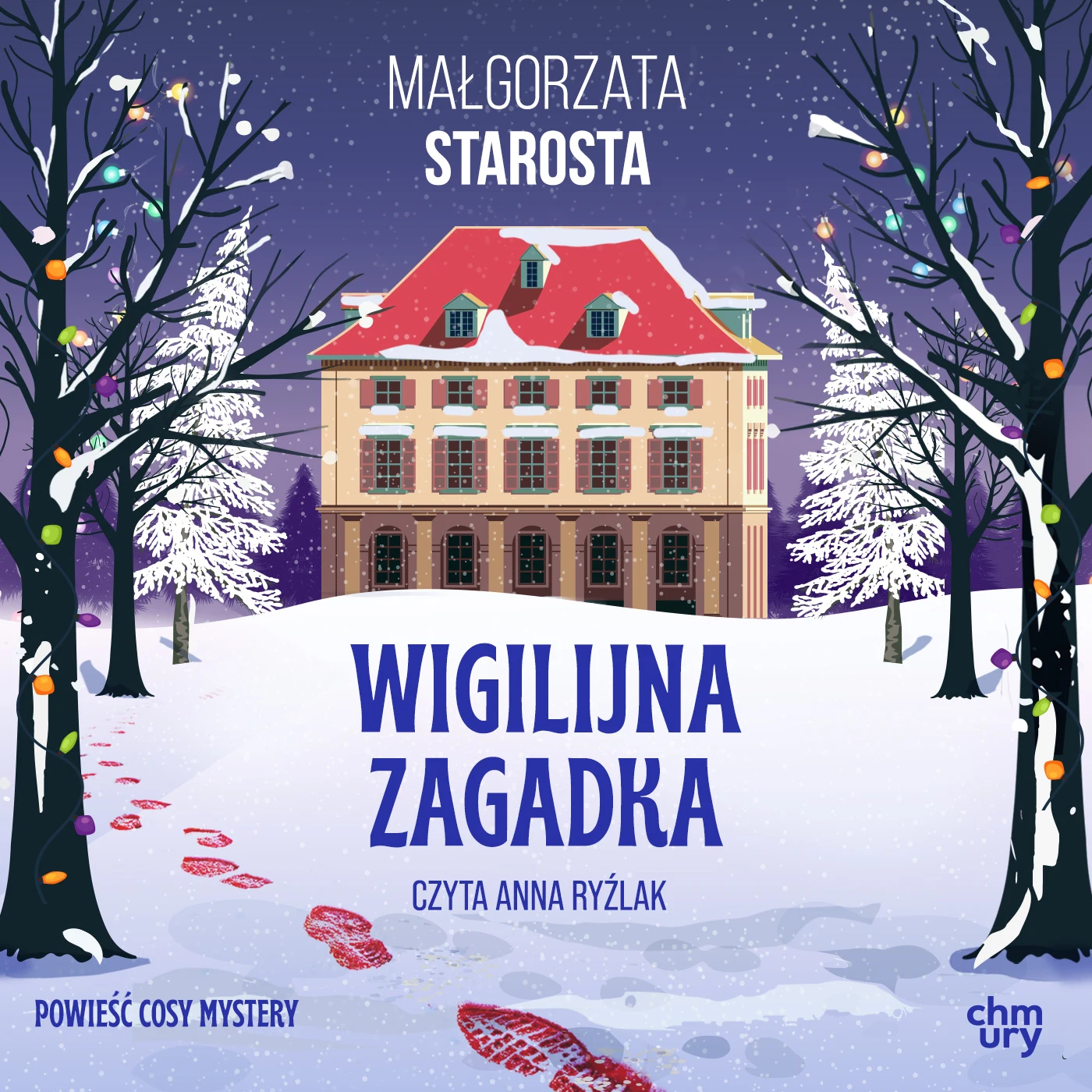 Projekt okładki audiobooka „Wigilijna zagadka".