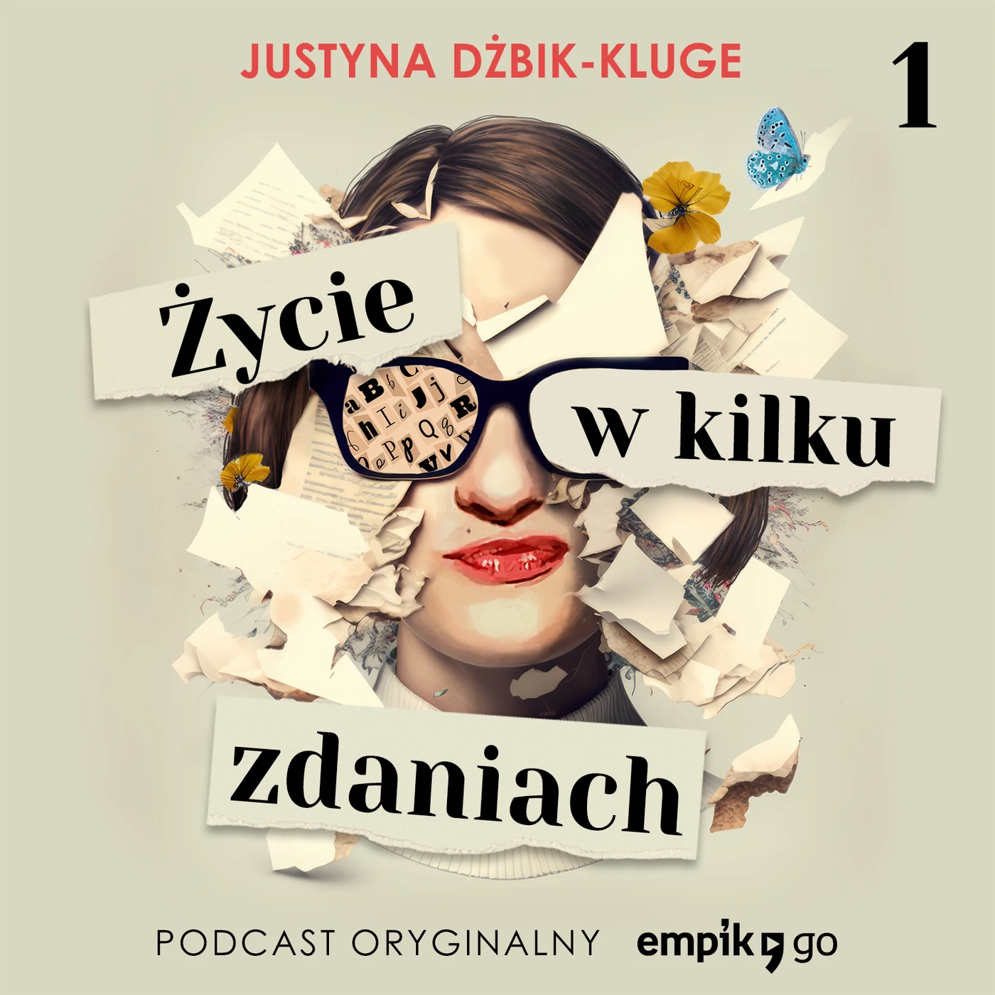 Projekt okładki audiobooka „Życie w kilku zdaniach".