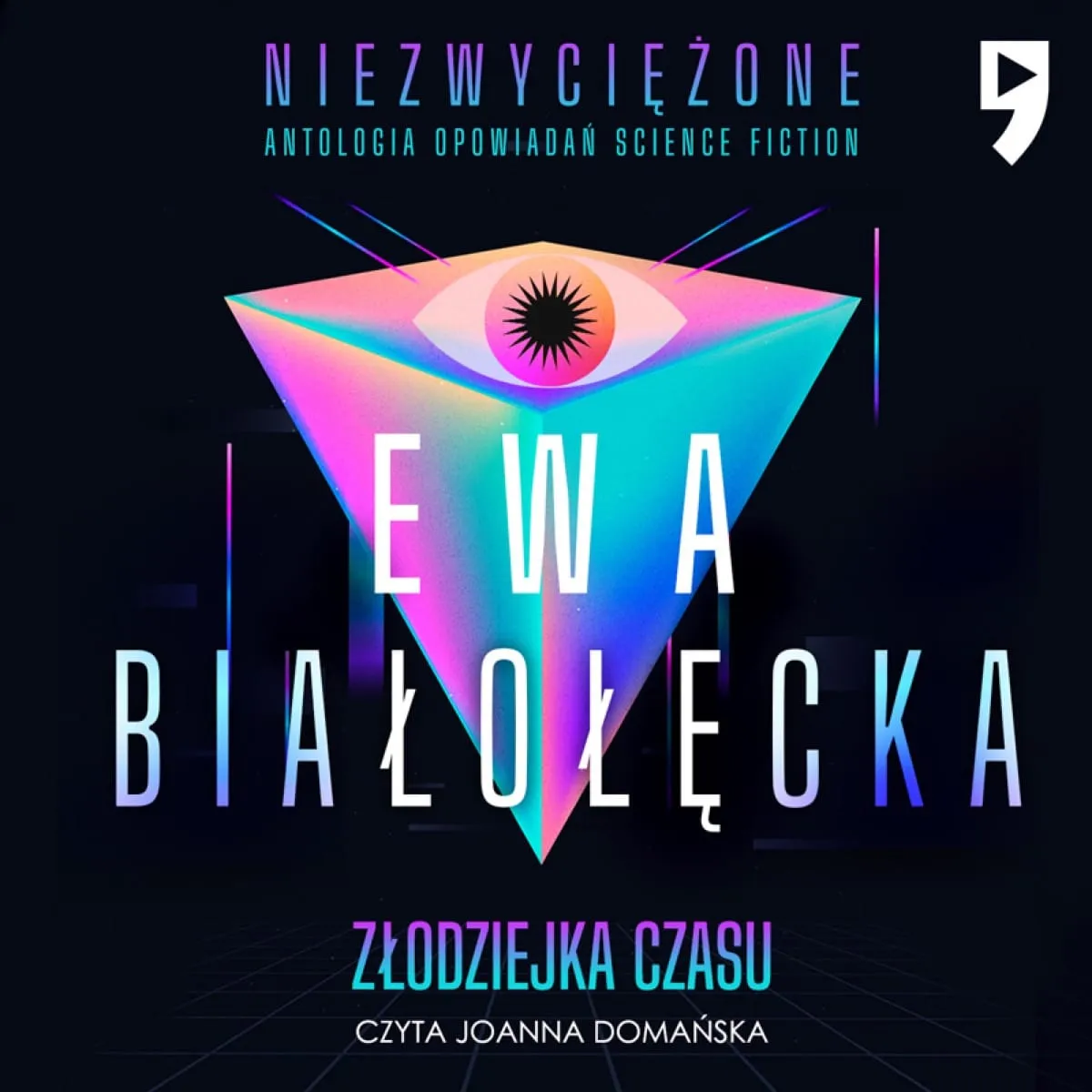 Okładka audiobooka „Złodziejka czasu" Ewy Białołęckiej.
