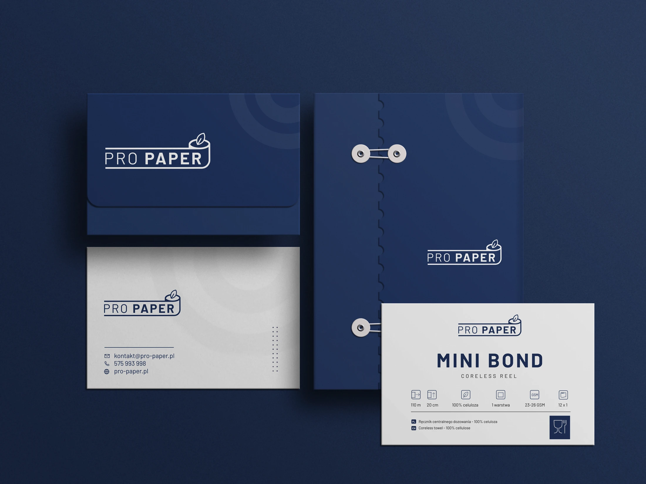 Pro Paper — logo / identyfikacja, identyfikacja wizualna, projekt Małgorzata Drabina (1)