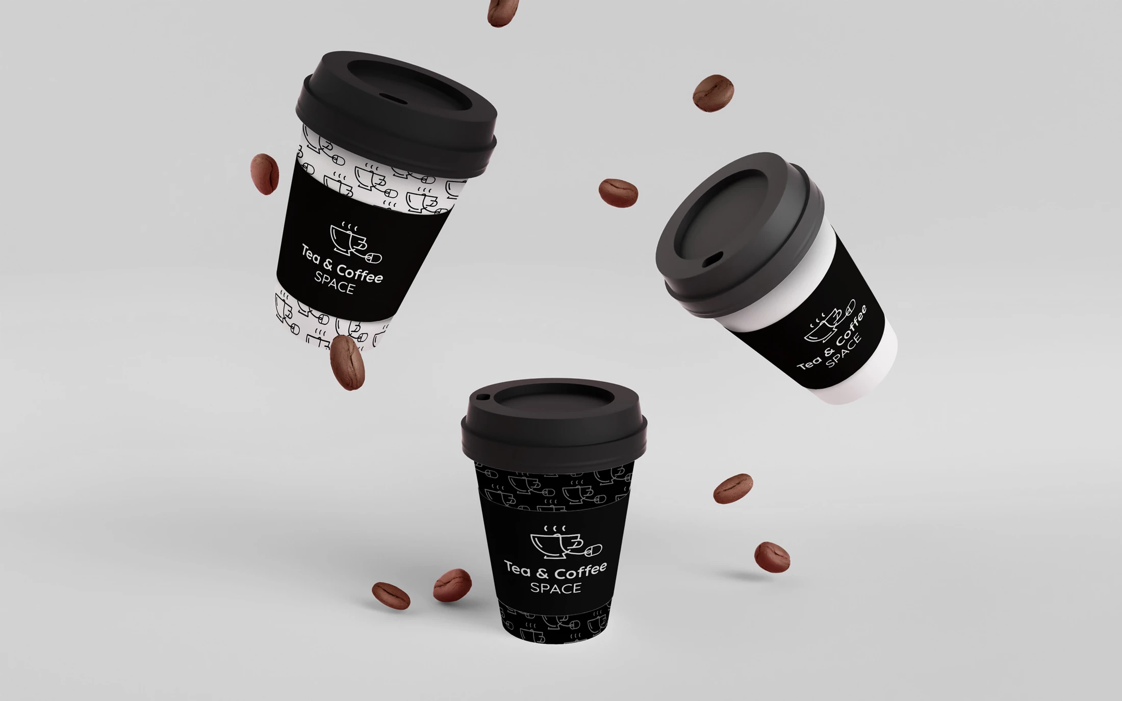 Tea & Coffee Space — logo / identyfikacja, identyfikacja wizualna, projekt Małgorzata Drabina (6)