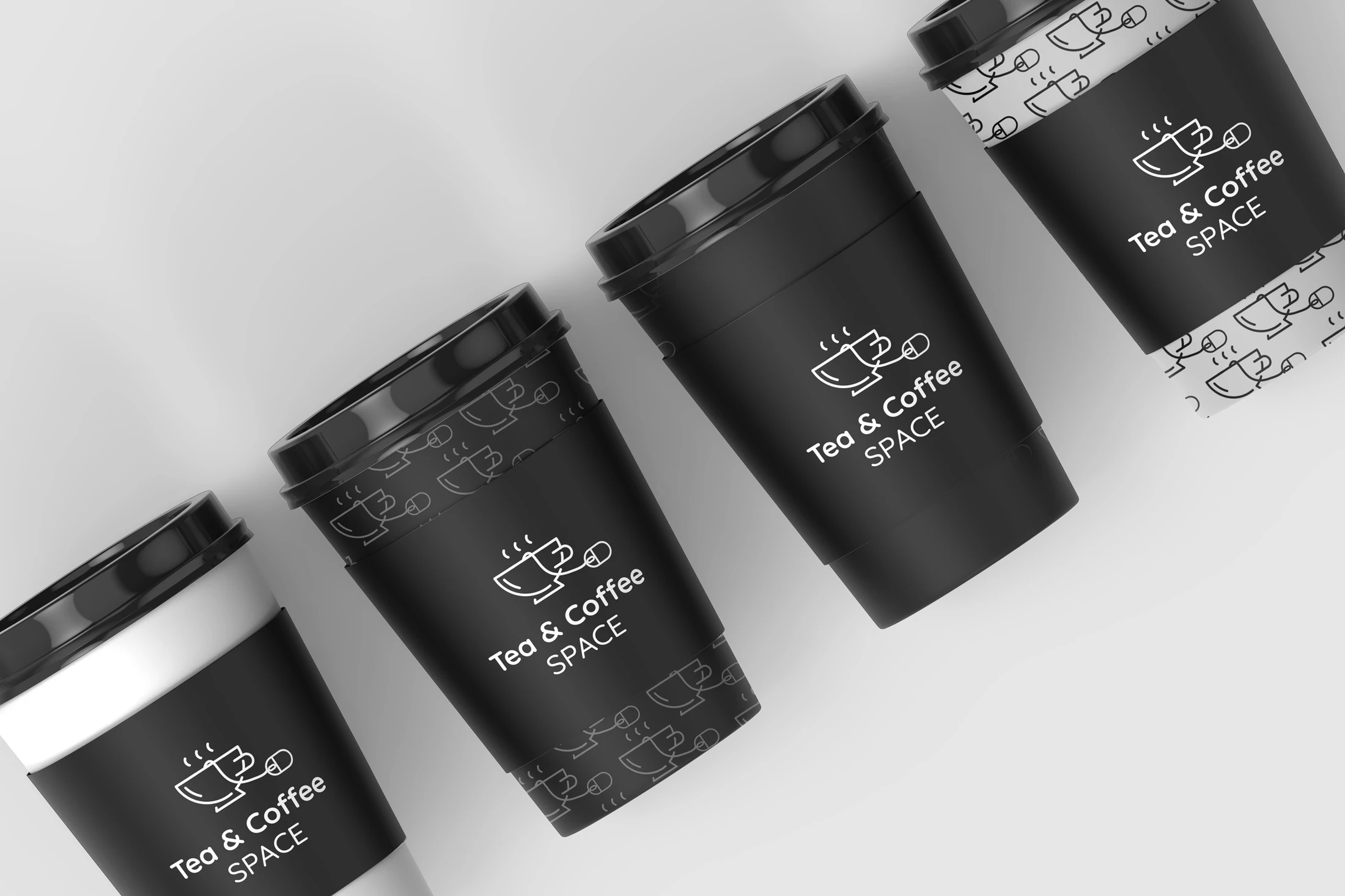 Tea & Coffee Space — logo / identyfikacja, identyfikacja wizualna, projekt Małgorzata Drabina (4)